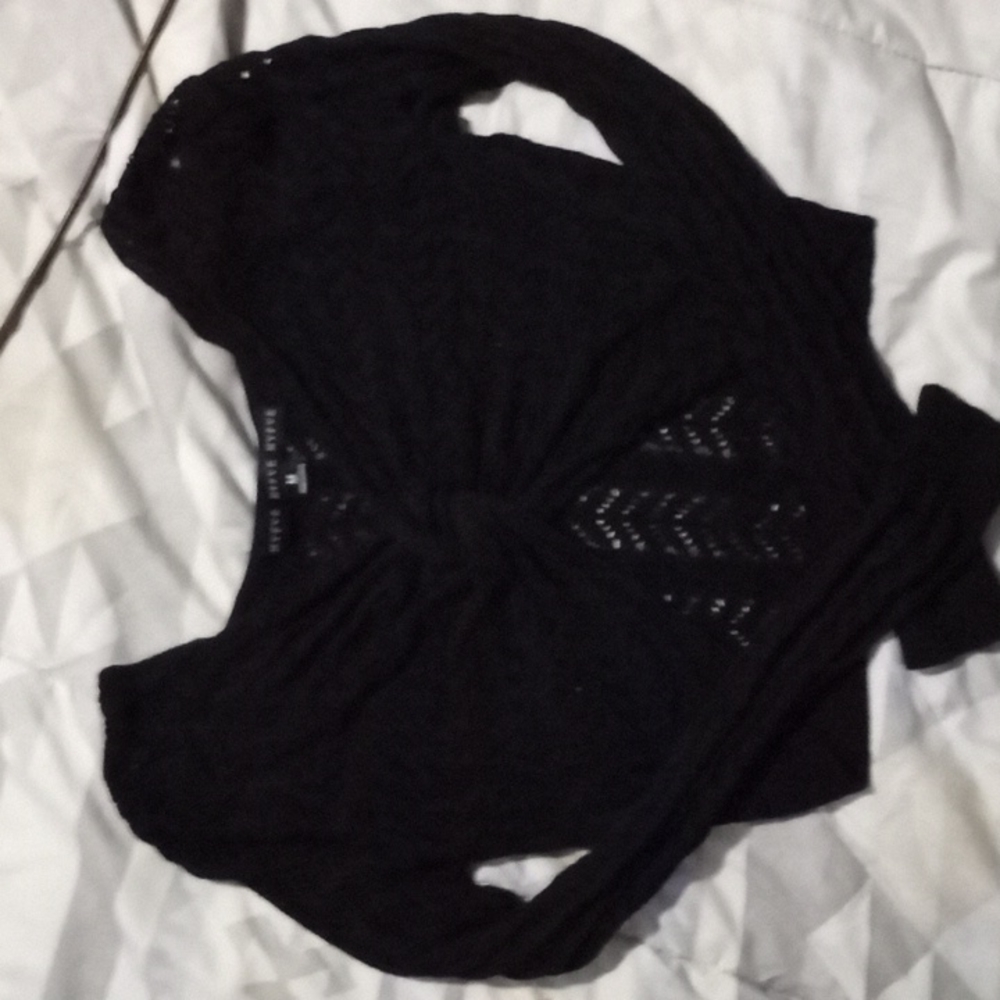 See through cover over long sleeve shirt